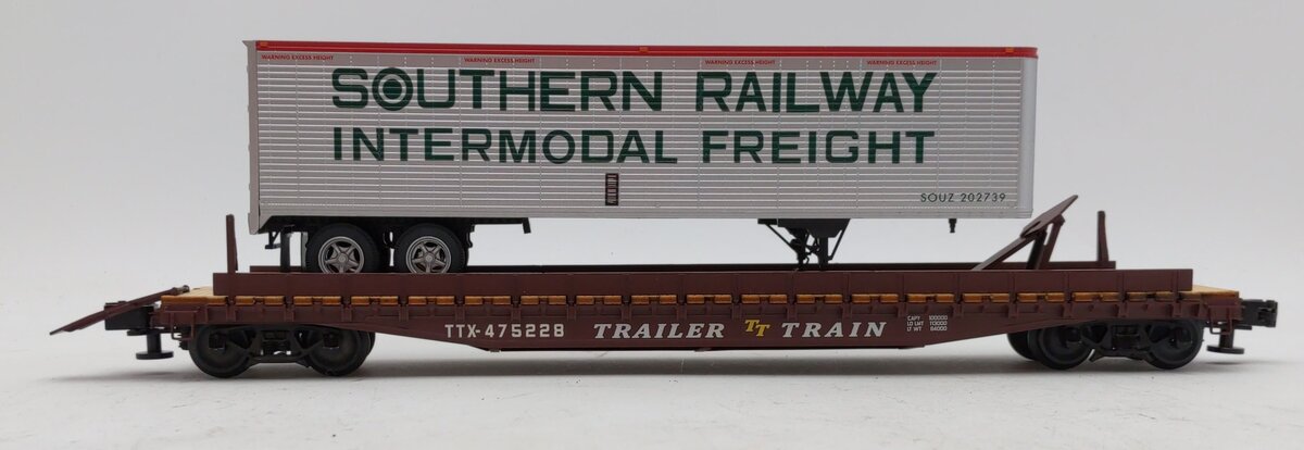 Lionel 6-84874 O Trailer Train/Southern PS-4 with 40' Trailer #475227/202601