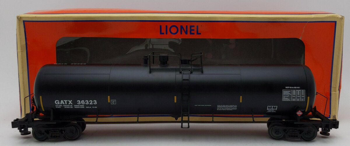 Lionel 6-85082 O GATX 30K Tank Car with Freight Sounds #36323