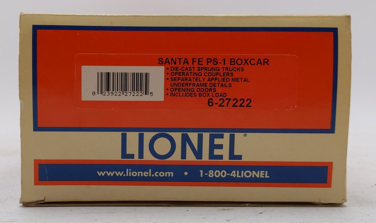 Lionel 6-27222 O Gauge Santa Fe PS-1 Boxcar #146112 LN/Box