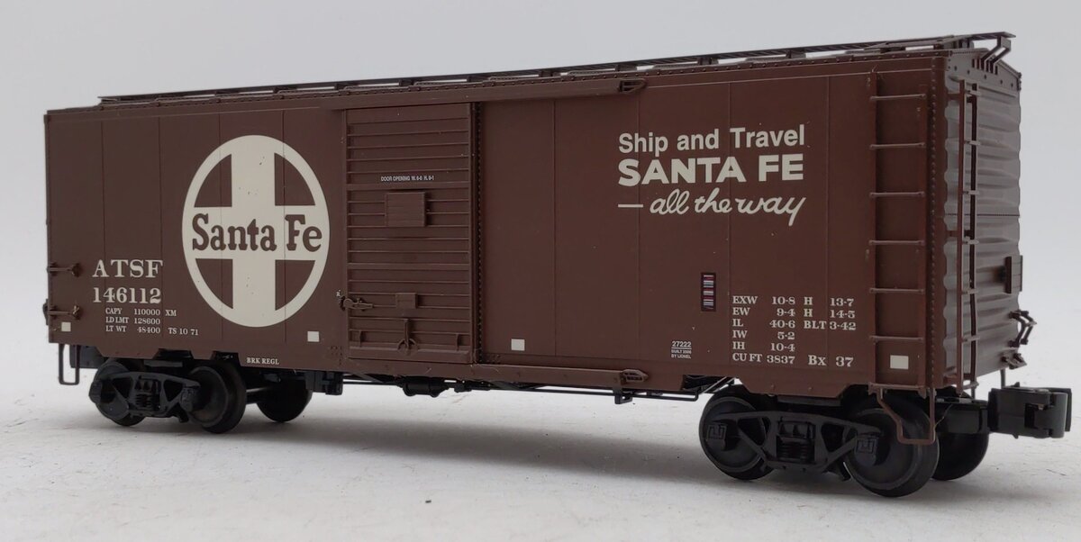 Lionel 6-27222 O Gauge Santa Fe PS-1 Boxcar #146112 LN/Box