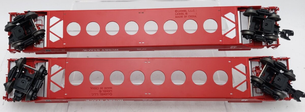 Lionel 6-21865 Coe Rail Husky Stacks with Containers #5541 & #5542 (Set of 2) VG/Box