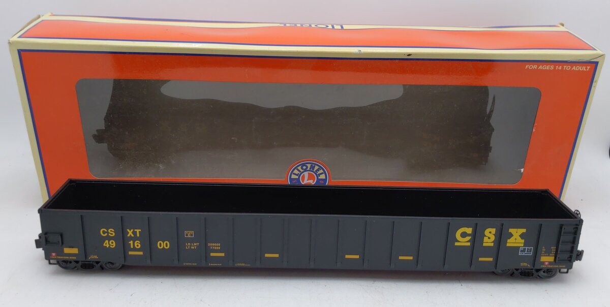 Lionel 6-83319 O CSX 66' Foot Mill Gondola Car #491600 LN/Box