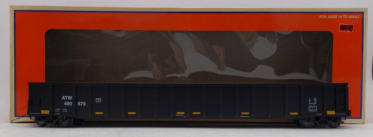 Lionel 6-84836 O Atlantic and Western 66' Mill Gondola #400675