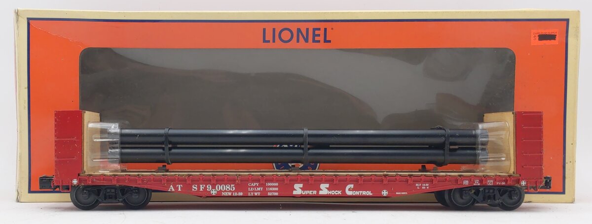 Lionel 6-27895 AT&SF PS-4 Flatcar w/Bulkheads
