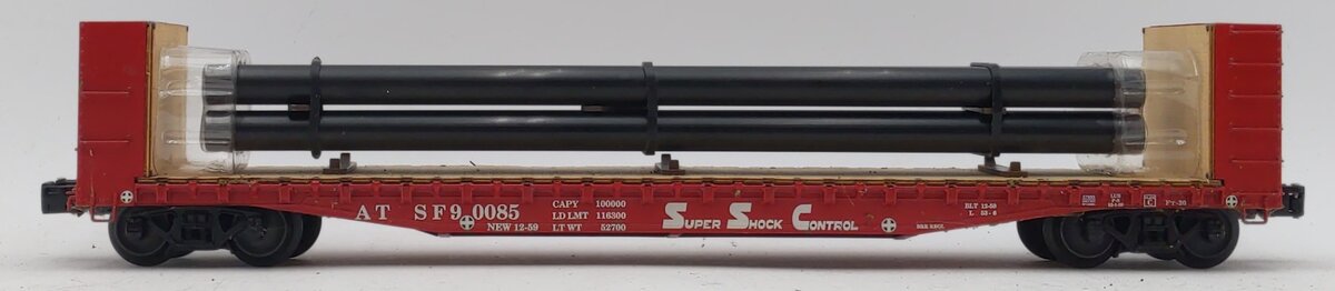 Lionel 6-27895 AT&SF PS-4 Flatcar w/Bulkheads