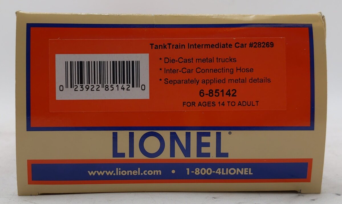 Lionel 6-85142 O TankTrain Intermediate Car (Simple) #28269