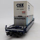 Lionel 6-17588 O CSX Husky Stack Flatcar w/ Container Load #620350 EX/Box