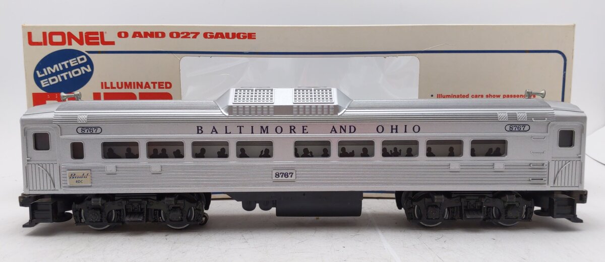 Lionel 6-8767 O Gauge Baltimore & Ohio RDC-1 Budd Commuter Passenger Car #8767 EX/Box