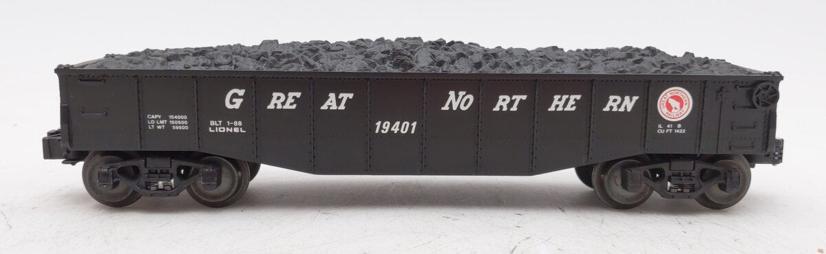Lionel 6-19401 O Gauge Great Northern Gondola #19401 with Coal Load NIB