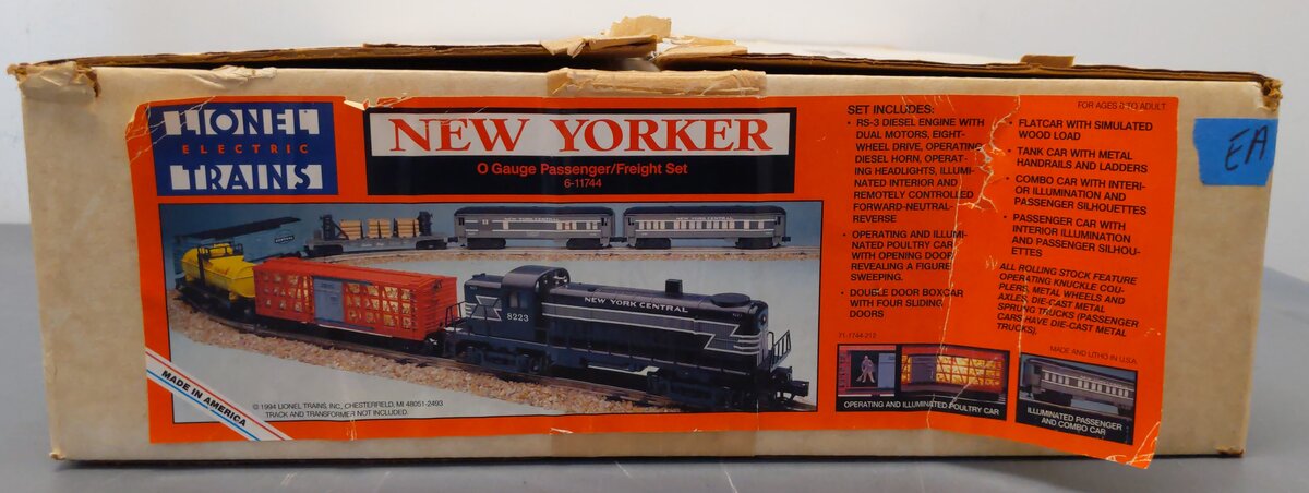 Lionel 6-11744 O Gauge New York Central Passenger/Freight Train Set MT/Box