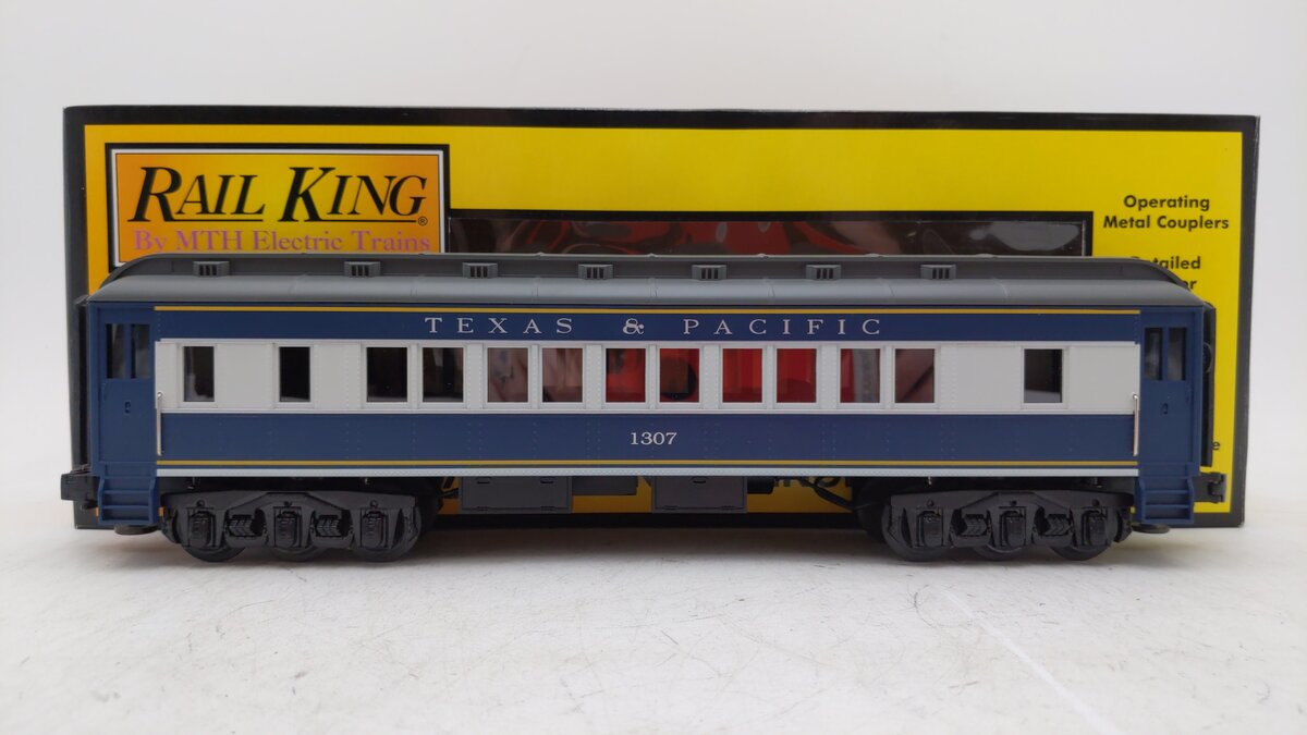 MTH 30-6222 O Gauge Texas & Pacific Madison Passenger Car #1307 LN/Box