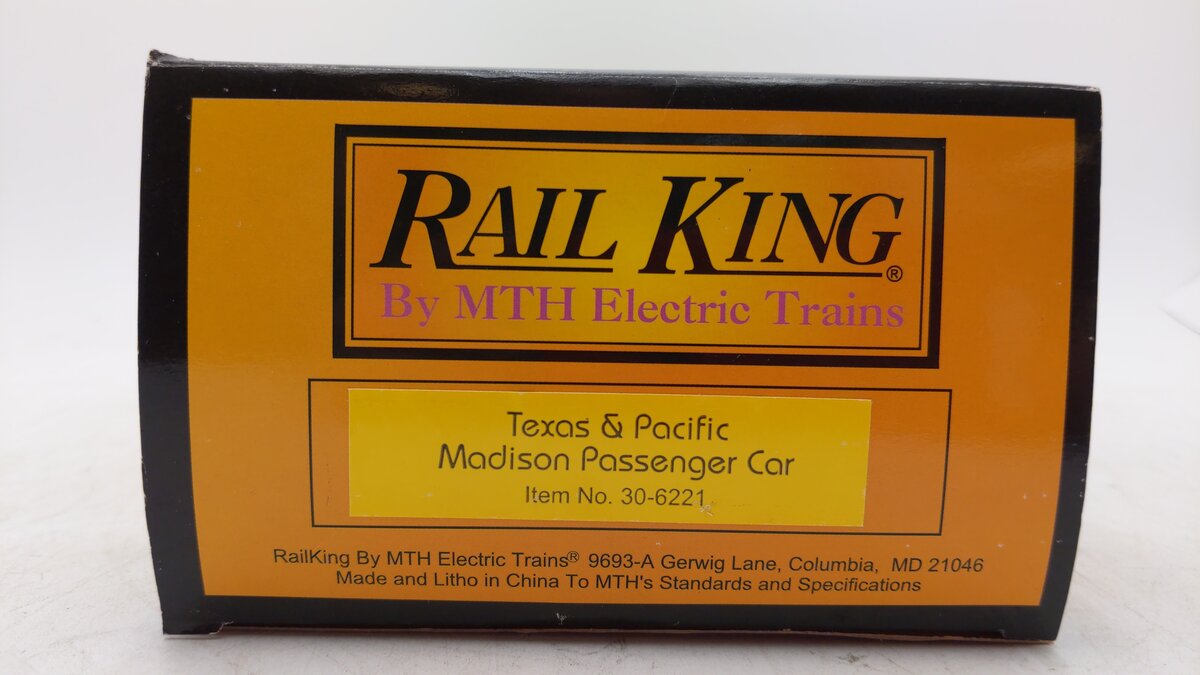 MTH 30-6223 O Gauge Texas & Pacific Madison Observation Car #1314 LN/Box