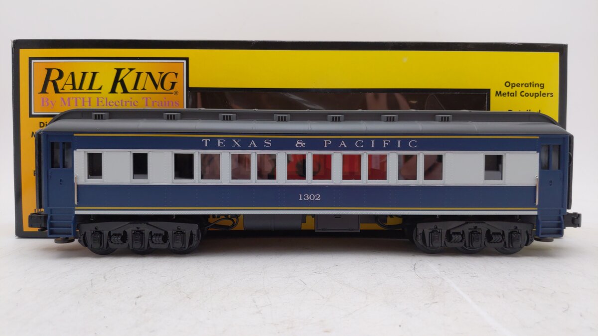 MTH 30-6223 O Gauge Texas & Pacific Madison Observation Car #1314 LN/Box