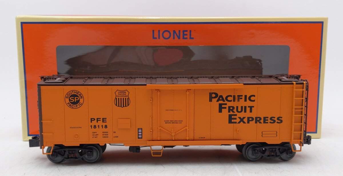 Lionel 2026092 O Pacific Fruit Express 40' Plug Door Reefer #18118
