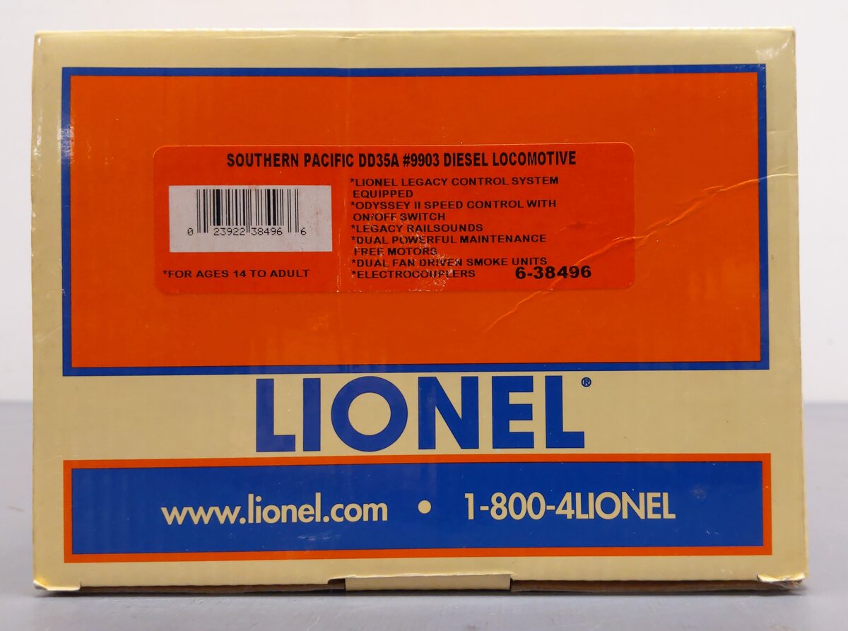 Lionel 6-38496 O Gauge Southern Pacific DD35A Diesel Locomotive #9903