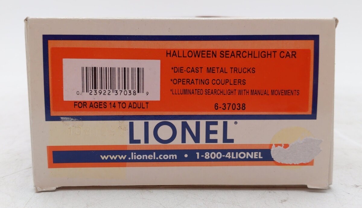 Lionel 6-37038 O Gauge Halloween Search Light Car #37038 LN/Box