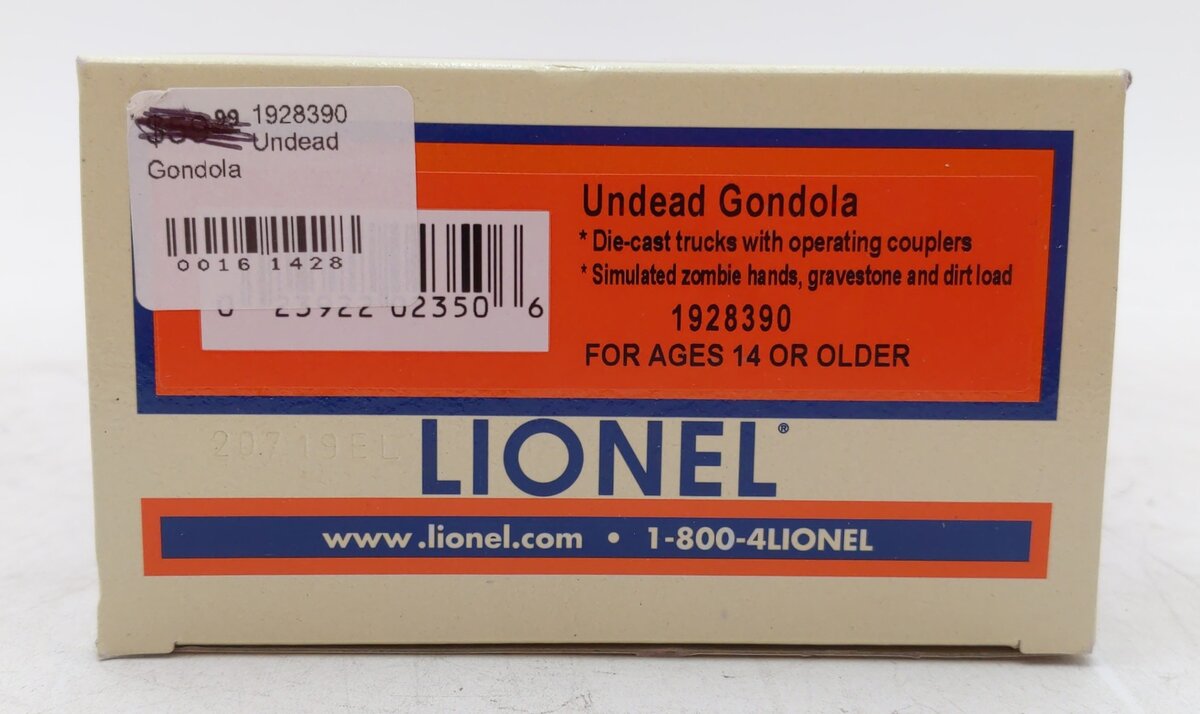 Lionel 1928390 O Undead Gondola LN/Box