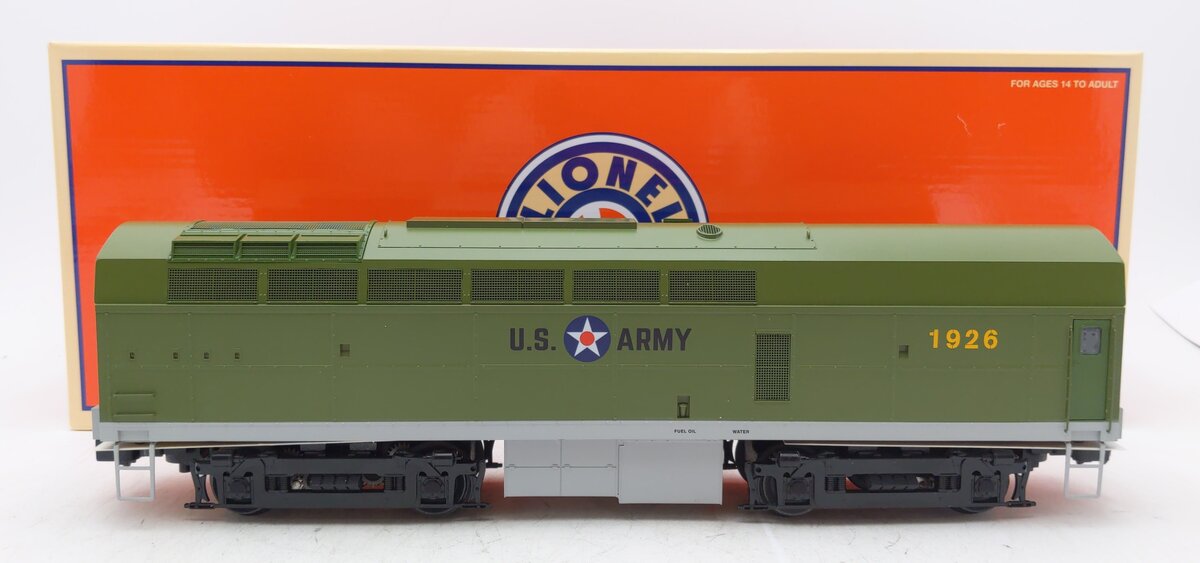 Lionel 2133288 O Gauge US Army Sharknose B-Unit Diesel Engine #1926 LN/Box