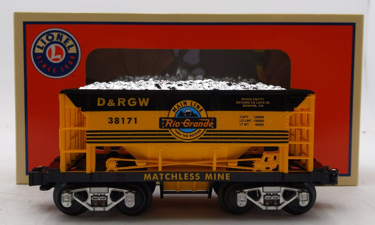 Lionel 6-83873 O Gauge D&RGW Ore Car #38171 LN/Box