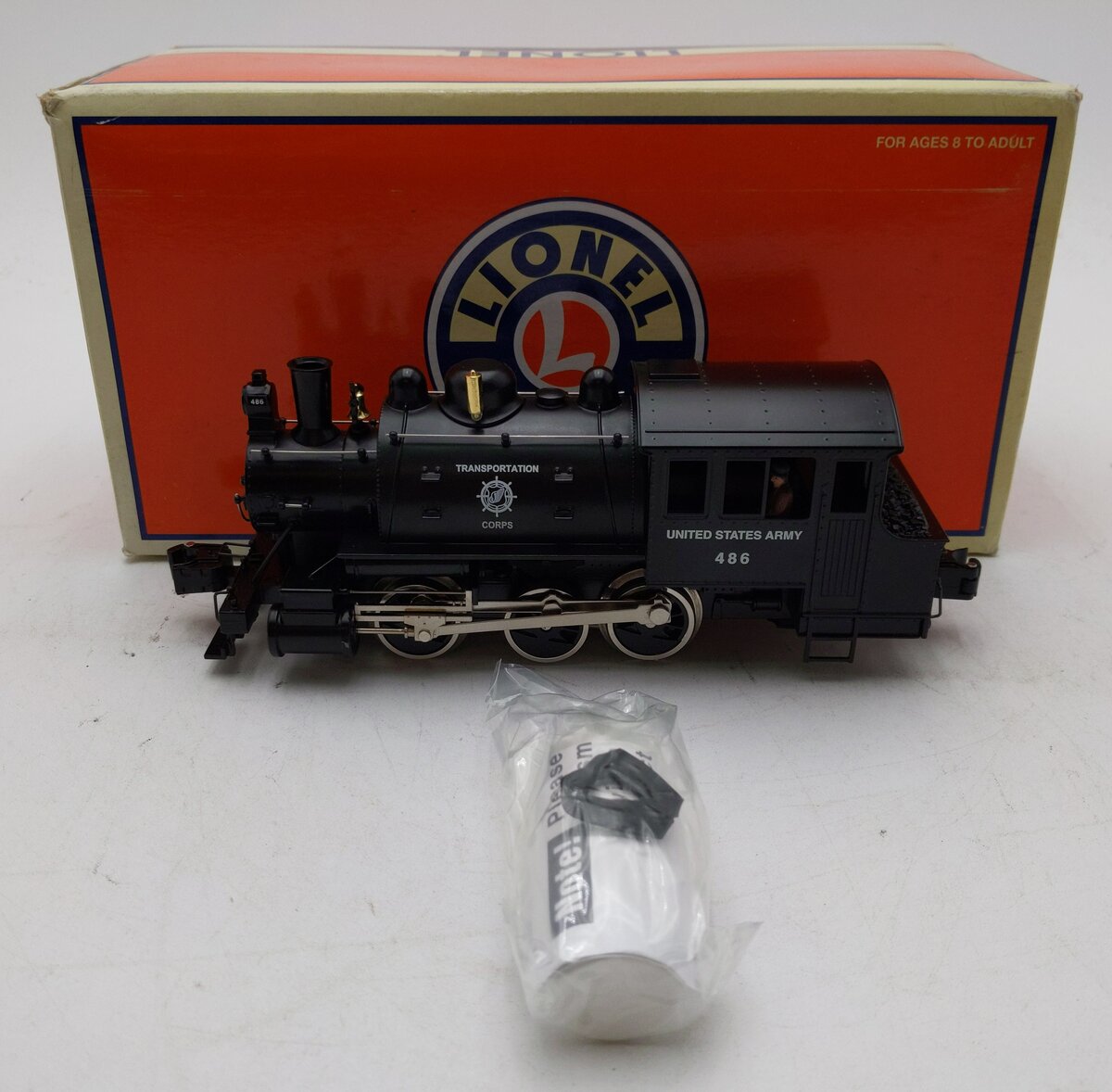 Lionel 6-38630 O U.S. Army Dockside Switcher #486 LN/Box
