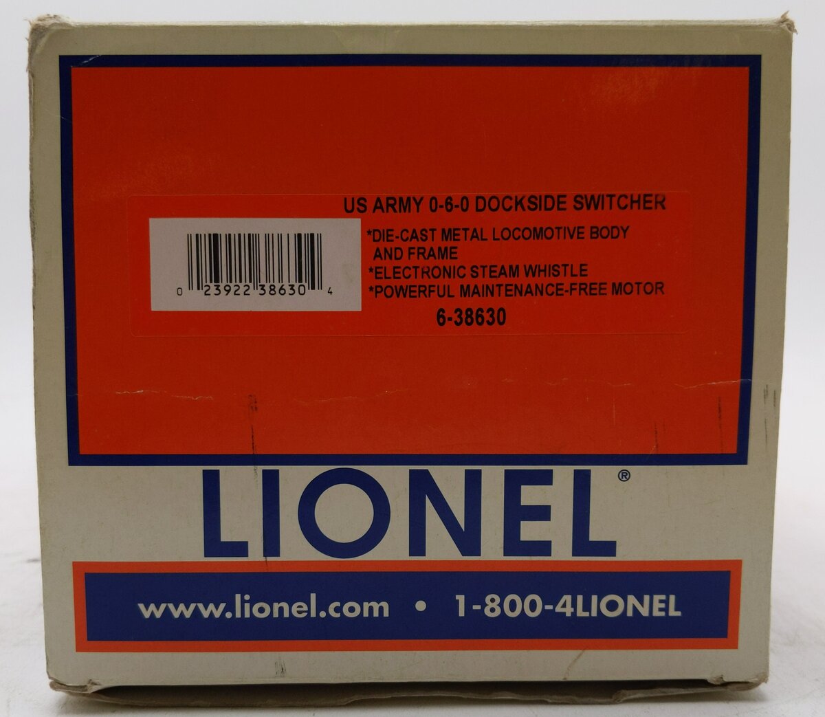 Lionel 6-38630 O U.S. Army Dockside Switcher #486 LN/Box