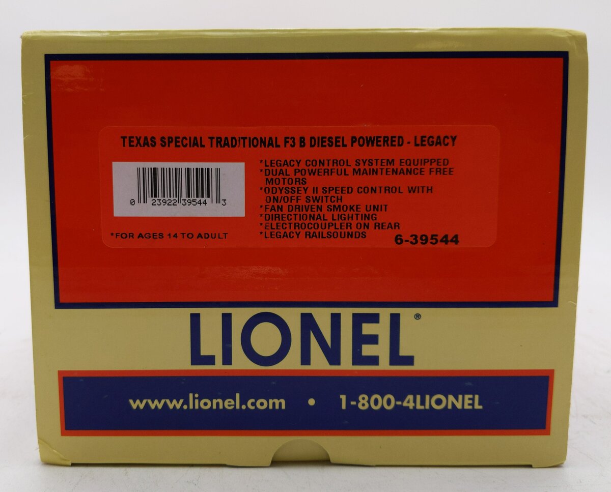 Lionel 6-39544 Neil Young 'Texas Special' F3 Legacy Powered Diesel B Unit