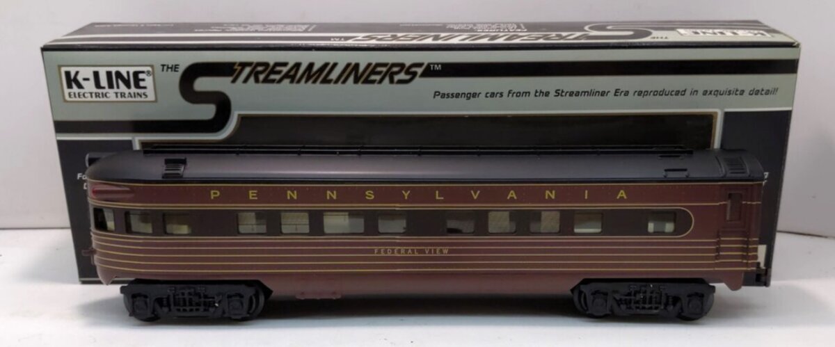 K-Line K4580-8086 O Pennsylvania Cascade Heights 12.5" Streamliner Pullman Car EX/Box