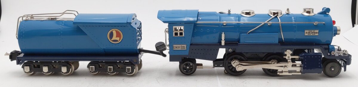 Lionel 11-6002-1 Two Tone Blue Tinplate Loco w/PS2 #263E