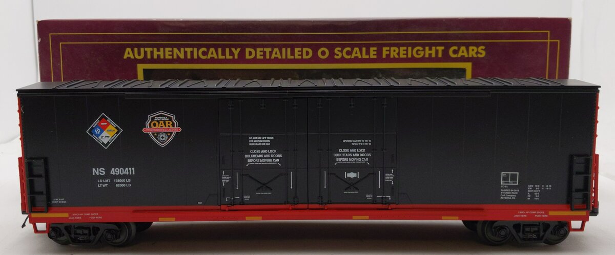 MTH 20-93698 Norfolk Southern First Responders 50' DD Plugged Boxcar #490411