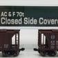 Kato 186-0101 N Scale ATSF ACF 70T Closed Side Covered Hopper 2-Bay (Pack of 2) LN/Box