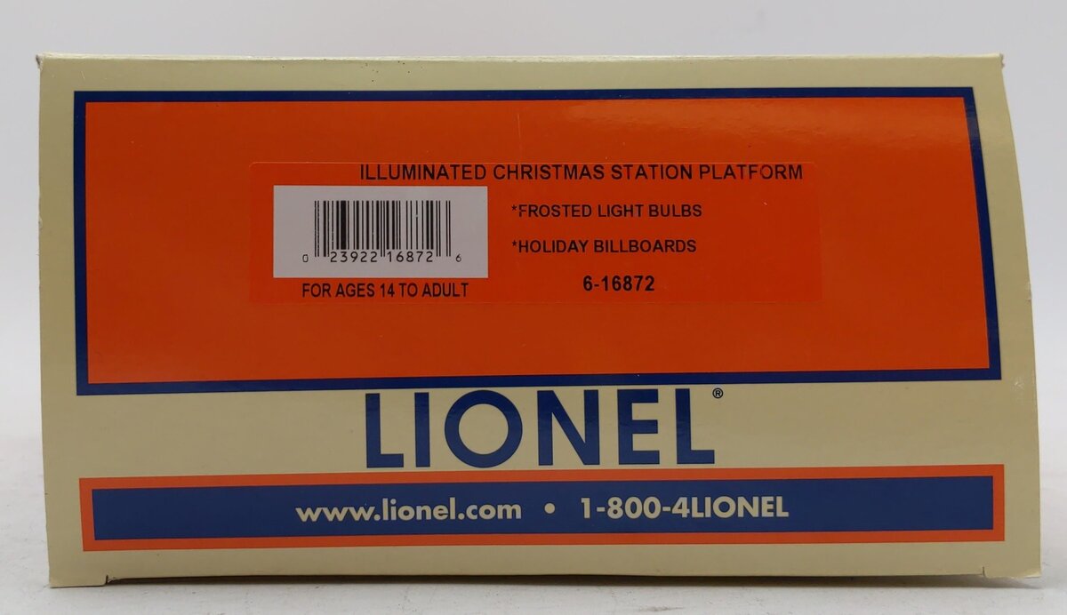 Lionel 6-16872 Illuminated Station Platform LN/Box