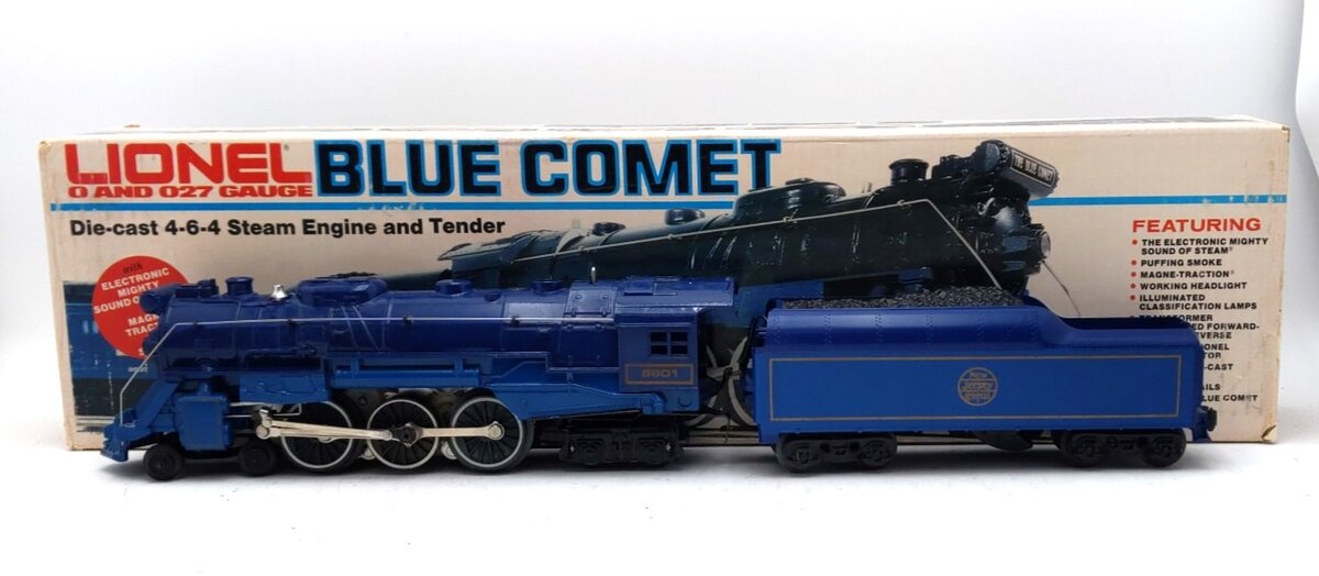 Lionel 6-8801 O Gauge Blue Comet 4-6-4 Steam Locomotive & Tender #8801 NIB