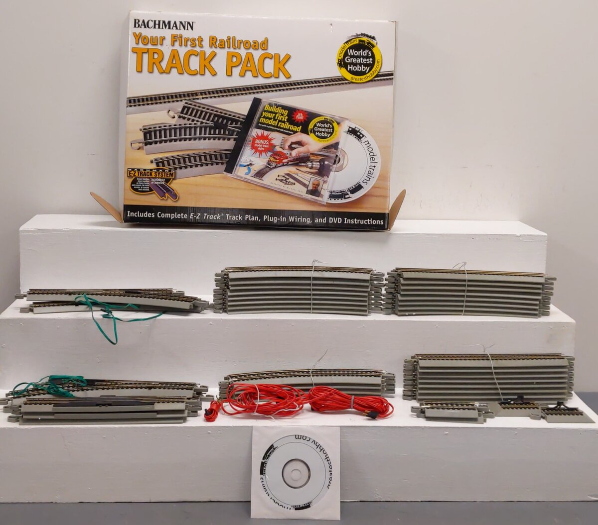 Bachmann 44596 HO Nickel Silver Your First Railroad EZ-Track Expansion Pack NIB