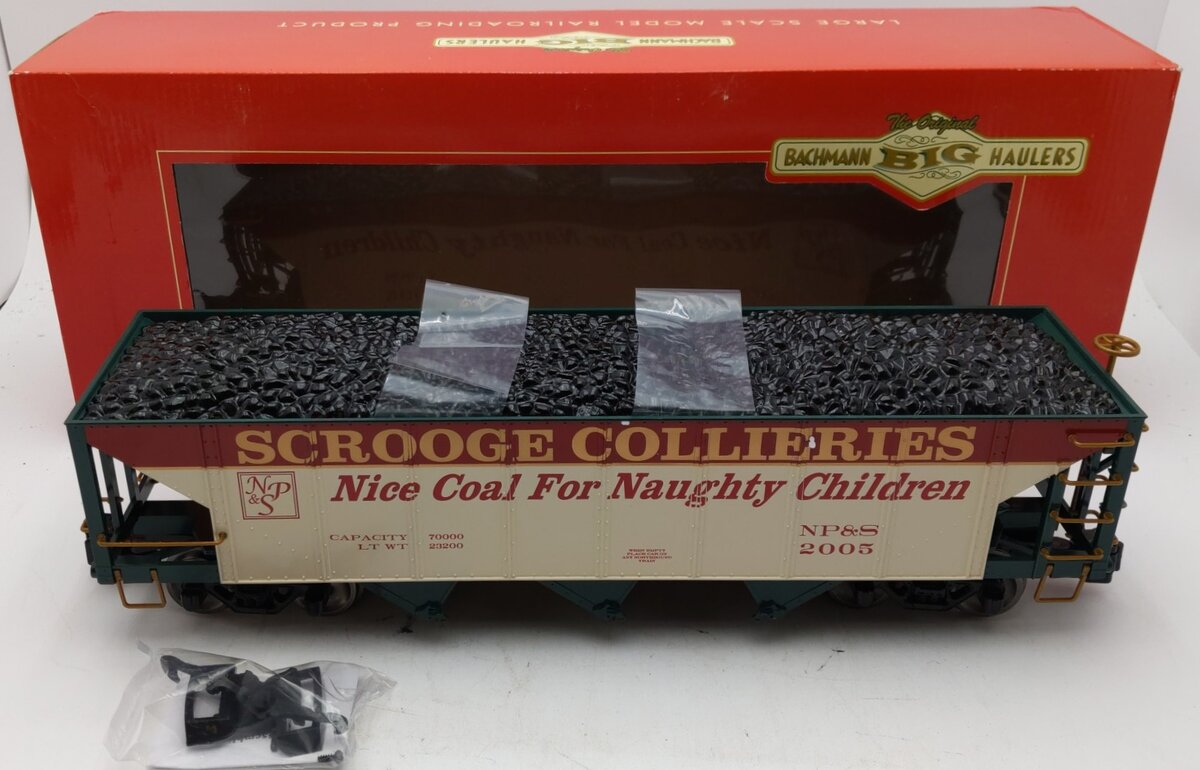 Bachmann 98278 G Scale Christmas 3-Bay Steel Hopper