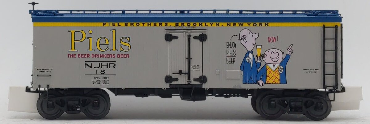 MTH 20-94416 O Gauge Piel's Beer 36' Wood-Sided Reefer Car #18 LN/Box