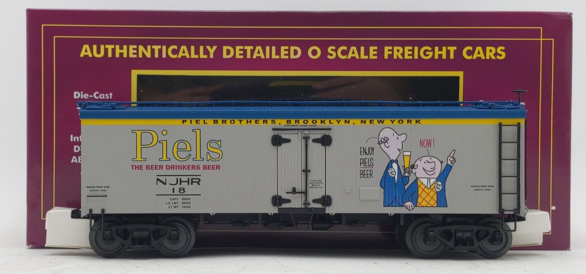 MTH 20-94416 O Gauge Piel's Beer 36' Wood-Sided Reefer Car #18 LN/Box