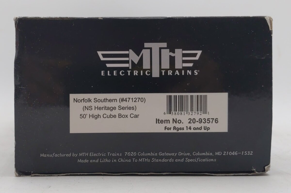 MTH 20-93576 O Norfolk Southern 50' High Cube Boxcar #471270