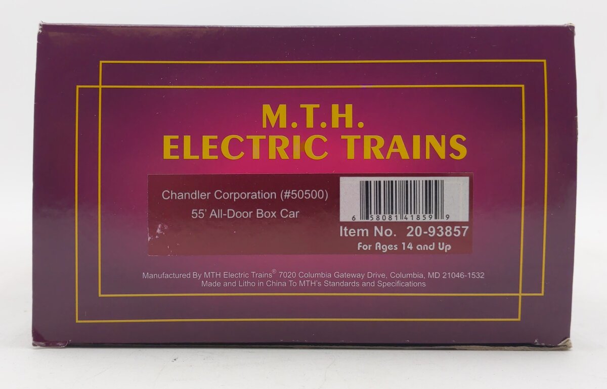 MTH 20-93857 O Chandler Corporation 55' All-Door Boxcar #50500