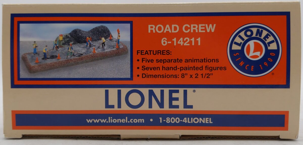 Lionel 6-14211 O Animated Road Crew Work Scene NIB