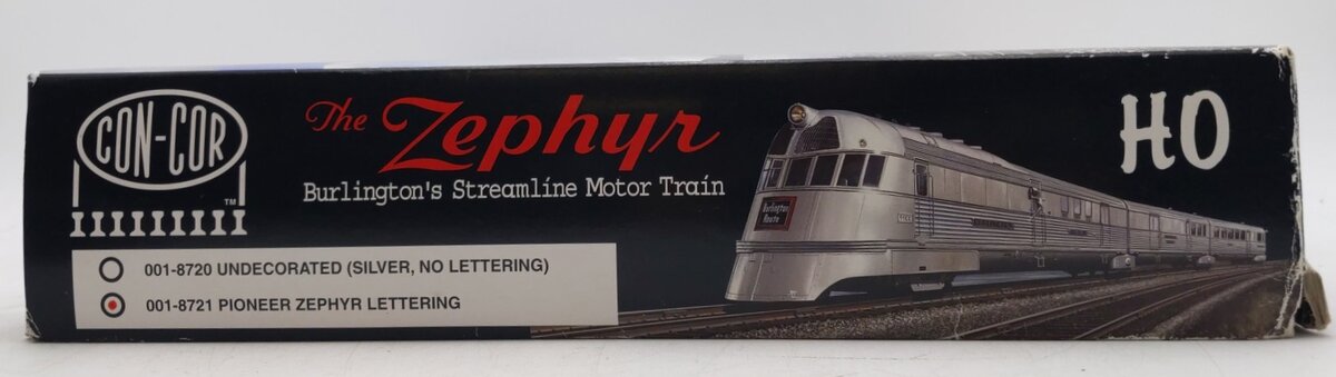 Con-Cor 001-8721 HO Burlington The Zephyr Streamline Motor