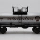 MTH 30-8103 O Gauge Pennsylvania Single Dome Die-Cast Tank Car #102099 LN/Box