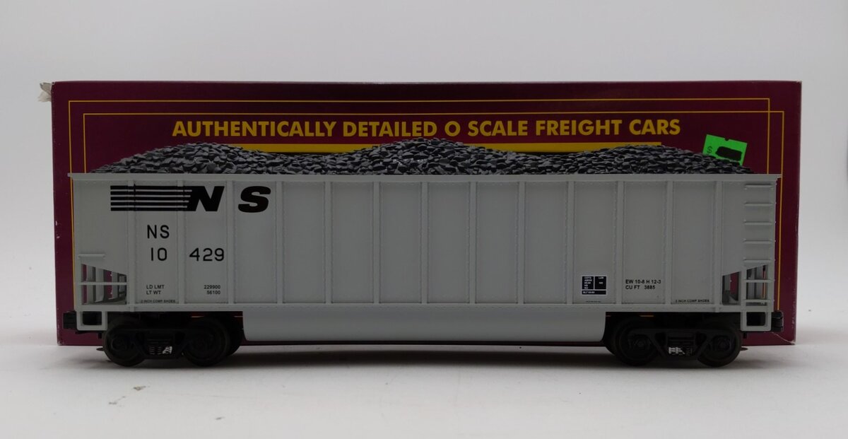 MTH 20-97119 Norfolk Southern Coalporter Hopper with Coal Load #10429 LN/Box