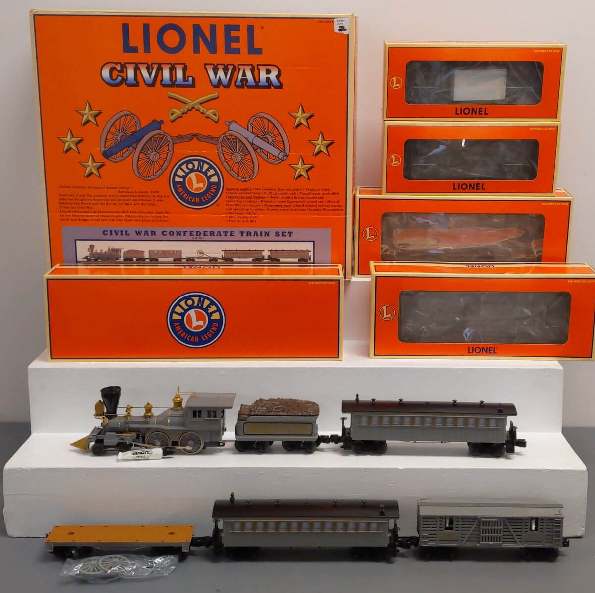 Lionel 6-21901 O Gauge Confederate Civil War Steam Train Set LN/Box