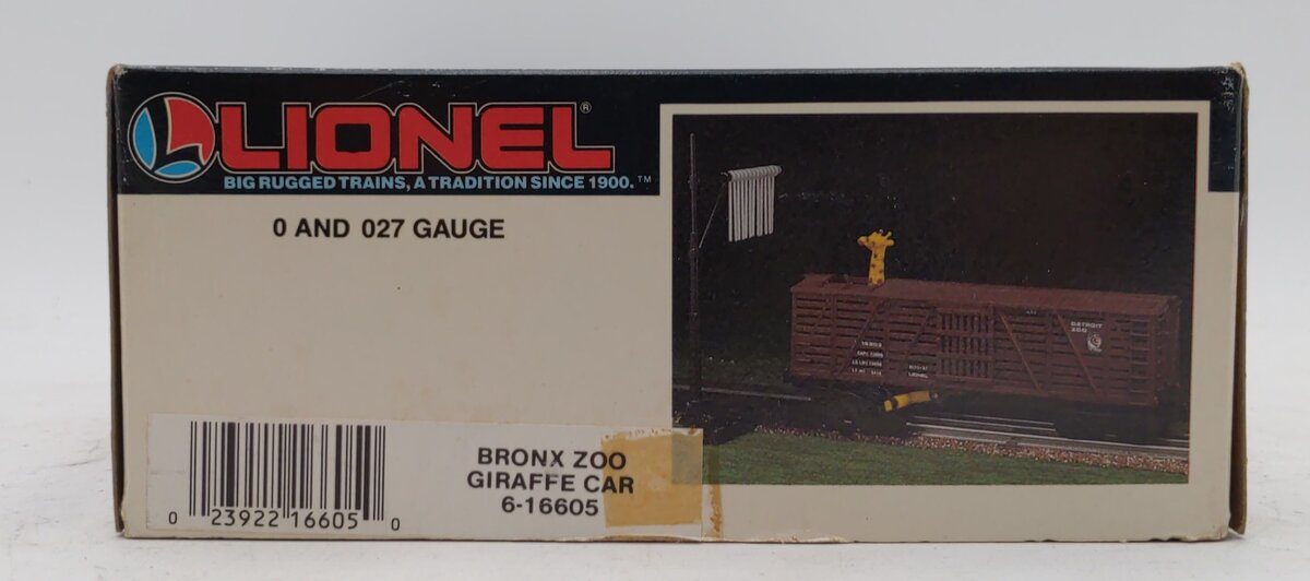Lionel 6-16605 O Gauge Bronx Zoo Giraffe Car NIB