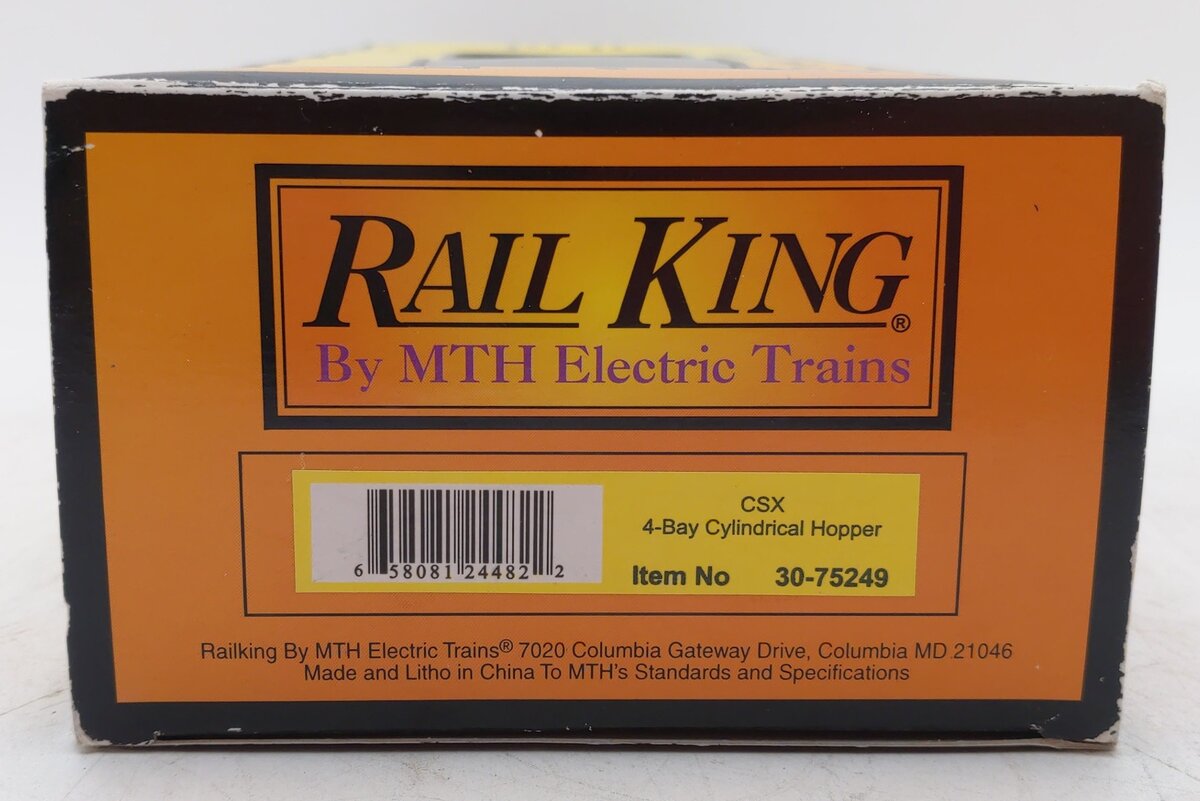 MTH 30-75249 CSX 4-Bay Cylindrical Hopper Car #225385 LN/Box