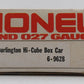 Lionel 6-9628 O Gauge Burlington Northern Hi Cube Boxcar LN/Box