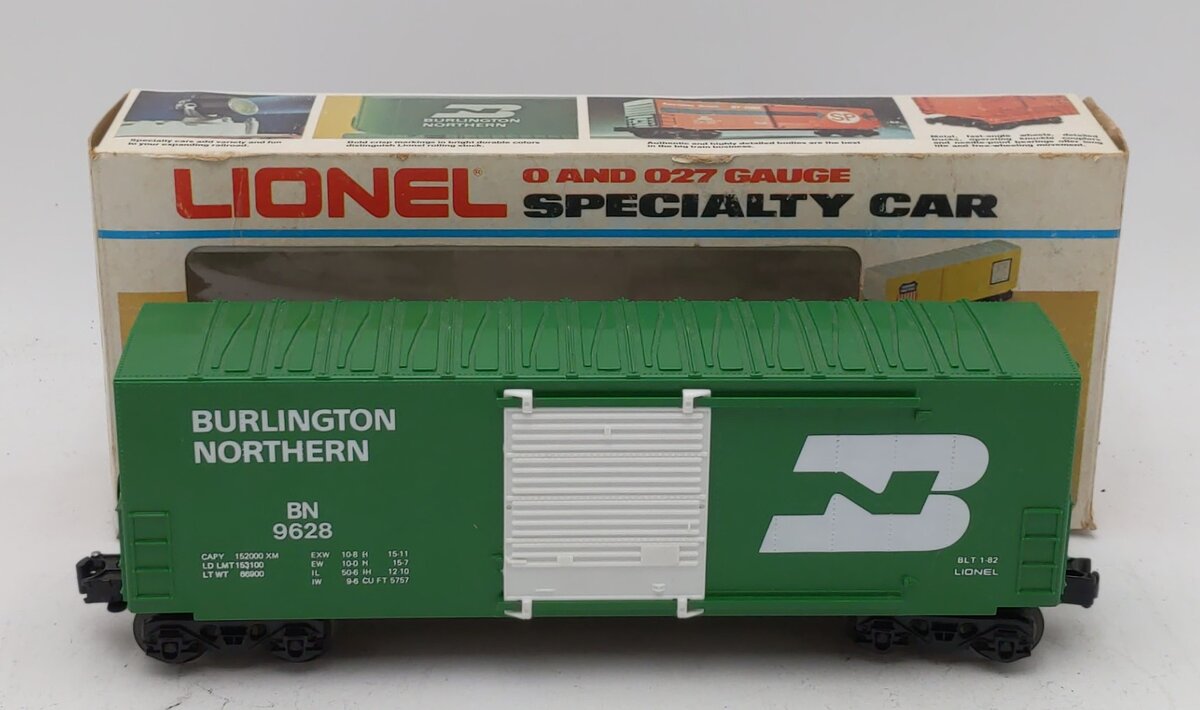 Lionel 6-9628 O Gauge Burlington Northern Hi Cube Boxcar LN/Box