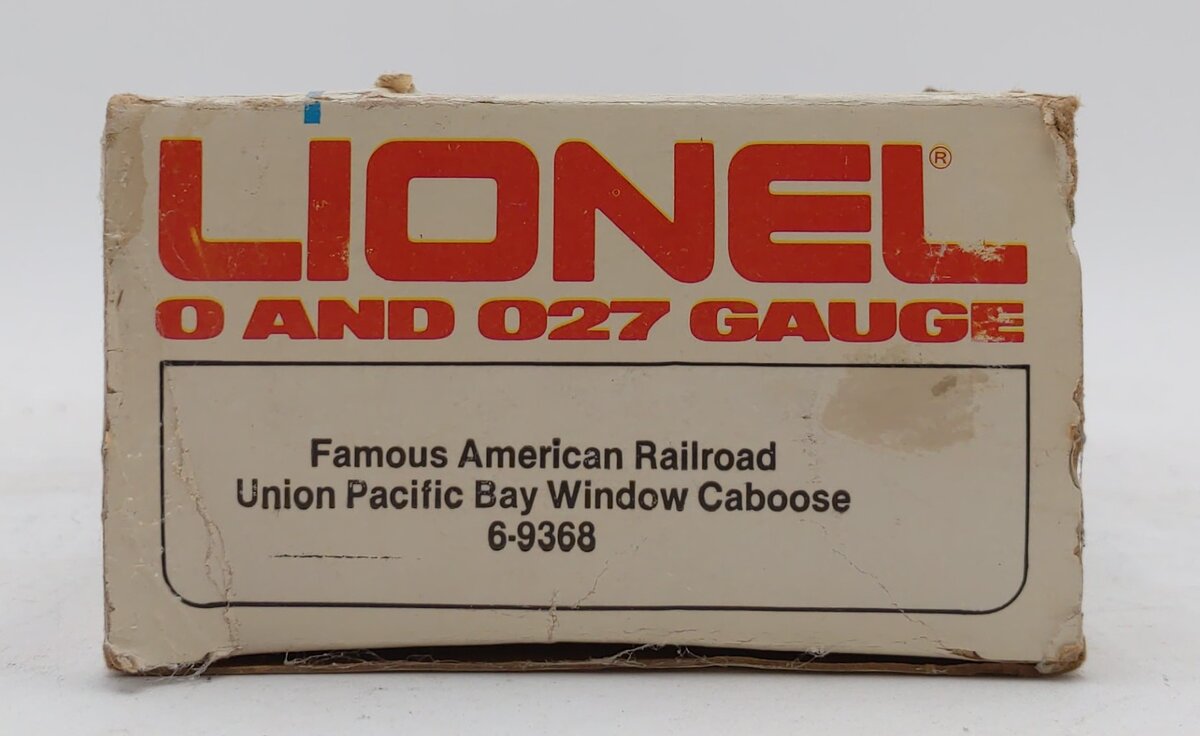 Lionel 6-9368 O Gauge Union Pacific Bay Window Illuminated Caboose #9368 LN/Box