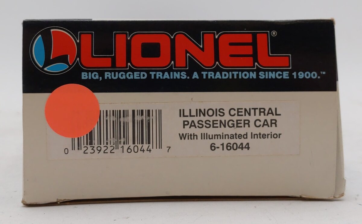 Lionel 6-16044 O Gauge Illinois Central Passenger Car NIB