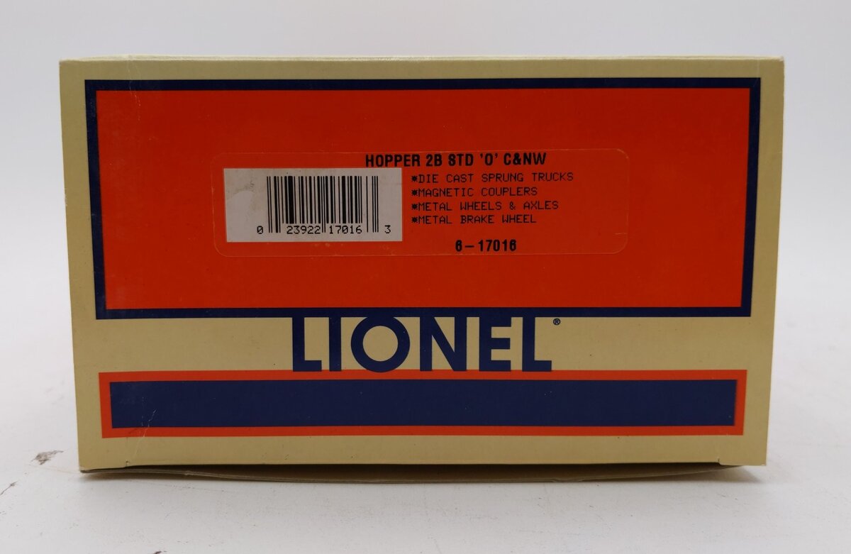 Lionel 6-17016 O Gauge Chicago & North Western 2-Bay Hopper #96644 LN/Box